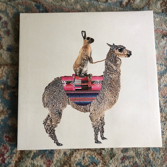 Original Art on Wood 8 x 10 Llama Sistahs